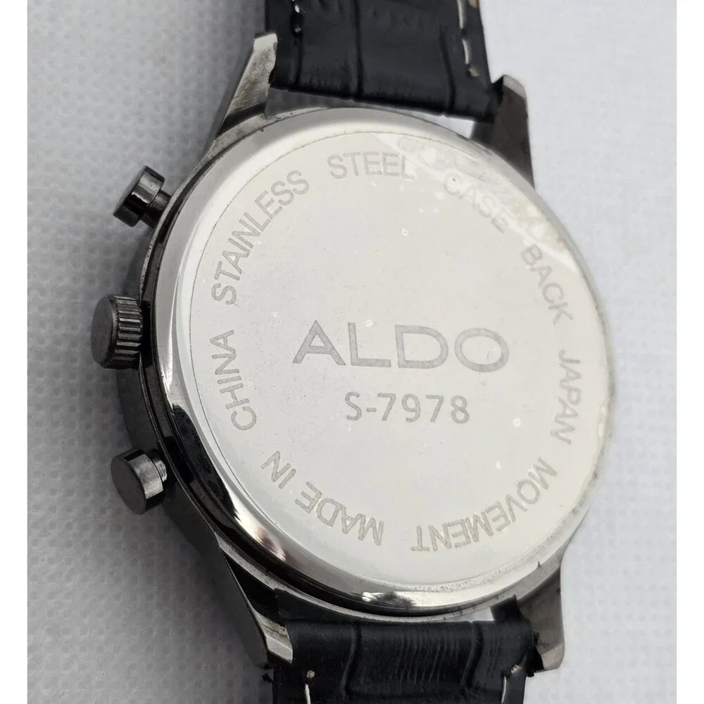 ALDO S-7978 Men's Black Classic Round Watch 14 - Picture 8 of 8